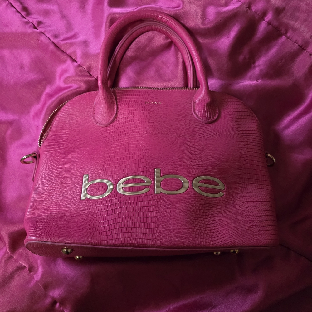 Bebe Fuchsia Satchel Bag